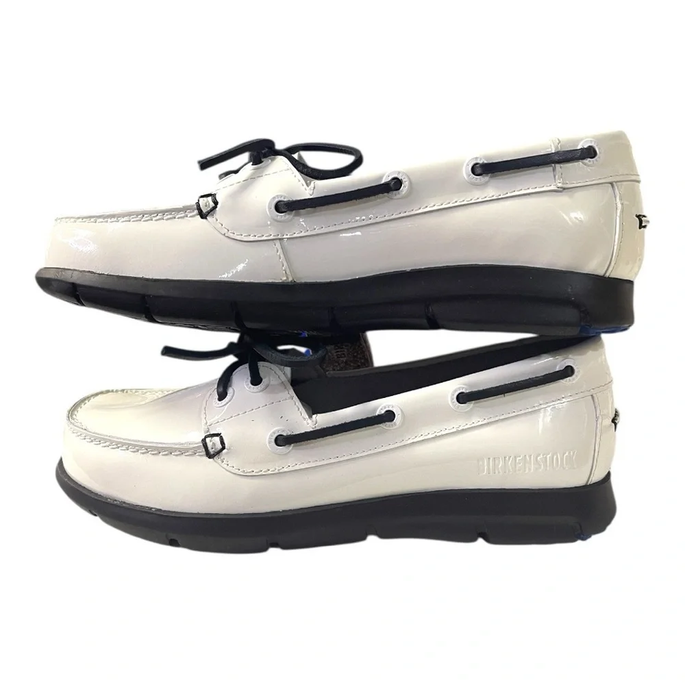Birkenstock White Patent Leather Lace-Up Shoes – EU 36 (US Women’s 5–5.5)